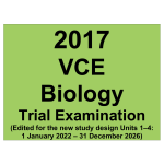 VCE Biology Trial Examination 1